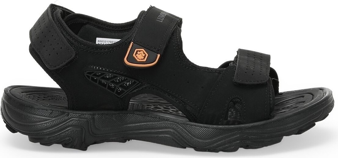 Lumberjack Kass Siyah-Siyah Outdoor Anatomik Suya Dayanıklı Sandalet görsel 2