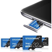 Stickdrive 16GB Yüksek Hızlı U1 Mavi ve Siyah Tf (Mikro Sd) Hafıza Kartı (Yurt Dışından)