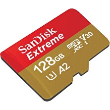 Sandisk U3 Yüksek Hızlı Mikro Sd Kart Tf Kart Hafıza Kartı, Drone, 128 GB (A2), Renk: Altın Kart Izleme (Yurt Dışından)