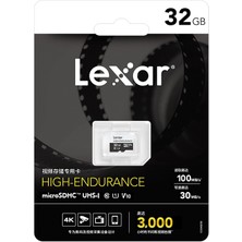 Lexar Microsdhc 32 GB Yüksek Dayanıklılık Sürme Kaydedici Video Gözetim Kamera Tf Hafıza Kartı Ekran Kartı (Yurt Dışından)