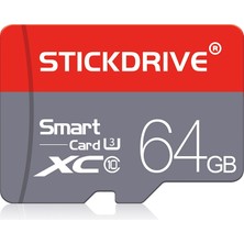 Stickdrive 64GB U3 Kırmızı ve Gri Tf (Mikro Sd) Hafıza Kartı (Yurt Dışından)