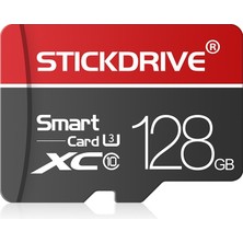 Stickdrive 128GB U3 Beyaz Hattı Kırmızı ve Siyah Tf (Mikro Sd) Hafıza Kartı (Yurt Dışından)