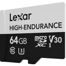 Lexar Microsdhc 64 GB Yüksek Dayanıklılık Bellek Kartı Sürüş Kaydedici Güvenlik Izleme Tf Kart Fotoğraf Kartı (Yurt Dışından)