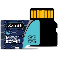 ZSHSKJ Zsuıt 32GB Yüksek Hızlı CLASS10 Gümüş Gri Tf (Mikro Sd) Hafıza Kartı (Yurt Dışından)