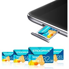 Stickdrive 128GB U3 Renkli Tf (Mikro Sd) Hafıza Kartı (Yurt Dışından)