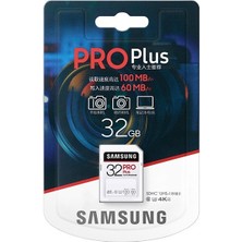 Samsung Pro Plus U3 C10 4K Yüksek Hızlı Sd Hafıza Kartı, Kapasite: 32GB (Yurt Dışından)