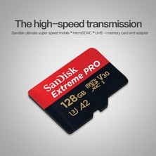 Sandisk U3 Yüksek Hızlı Mikro Sd Kart Tf Kart Hafıza Kartı Izleme 128 GB (A2), Renk: Kara Kart (Yurt Dışından)