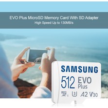 Samsung Orijinal Samsung Evo Plus Mikro Sd Hafıza Kartı (2021), Kapasite: 256GB (Beyaz Mavi) (Yurt Dışından)