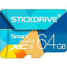 Stickdrive 64GB U3 Renkli Tf (Mikro Sd) Hafıza Kartı (Yurt Dışından)