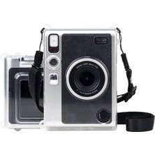 Zshskj  Instax Mini Evo Için Kayışlı Koruyucu Kristal Shl Kılıf - Şeffaf  (Yurt Dışından)