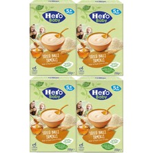 Hero Baby Kaşık Maması 200GR Sütlü Ballı Irmikli 4 Lü Set