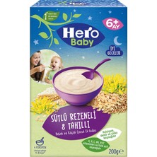 Hero Baby Kaşık Maması 200GR Gece Sütlü Rezeneli 8 Tahıllı 3 Lü Set