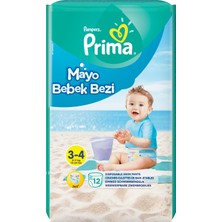 Prima Mayo Bebek Bezi Beden:3 6-11 Kg Midi 12’li x 6 Paket (72 Adet)