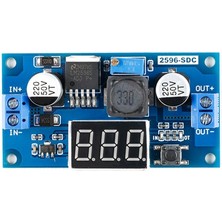 Elektromall Voltmetreli LM2596S Ayarlanabilir Dc-Dc Voltaj Regülatörü