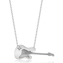 Diamine Gümüş Kolye Pırlanta Kolye (Beyaz)