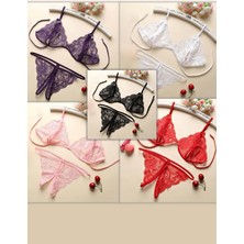 İmoda Kadın Dantel Sütyen Külot Takım Set 5'li