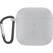 PLZ Shop Redmi Buds3 Için Sıvı Silikon Tek Parçalı Kulaklık Kılıfı 3 Gri (Yurt Dışından)