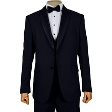 Cengiz İnler Armürlü Şal Yaka Çift Düğme Damatlık