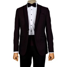 Cengiz İnler Armürlü Kırlangıç Yaka Tek Düğme Damatlık