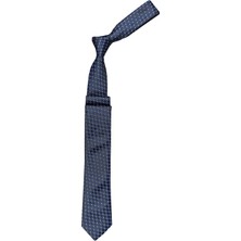 Cengiz İnler Nokta Çizgili Mikrofiber Erkek Kravat Aksesuar