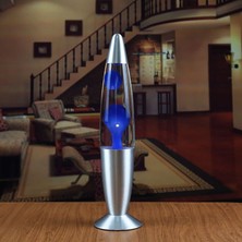 Hediye Filesi Lav Lambası Kırmızı Büyük Boy 41 cm Gece Lambası Lava Lamp Mavi