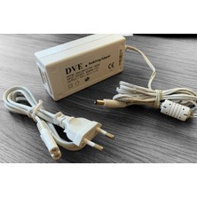 Ata Elektronik 12 Volt 5 Amper LED Dvr Ahd Analog Kamera Camera Dc Plastik Tip Adaptör Trafo Proje Ödevi Için 12V 5AH 60W Beyaz Dve