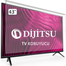 Best Ekran Dıjıtsu DJTV431 Tv Ekran Koruyucu - Dijitsu 43" Inç Tv Ekran Koruyucu Şeffaf Paneli