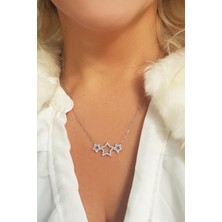 Vaoov 925 Ayar Gümüş Yıldız Kolye