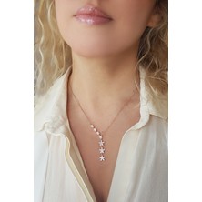 Vaoov 925 Ayar Gümüş Yedi Yıldızlı Kolye