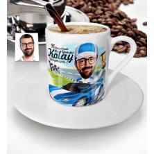 BK Kişiye Özel Bay Rallici Karikatür Türk Kahvesi Fincanı - 1