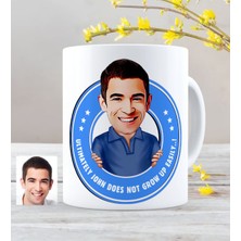 BK Personalized Not Grow Up Easily Cartoon White Mug Cup - 1