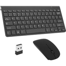 Wıeder Wıreless Slım Kablosuz Klavye Mouse Set Siyah - Beyaz