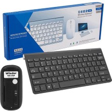 Wıeder Wıreless Slım Kablosuz Klavye Mouse Set Siyah - Beyaz