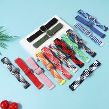 ZHKJ Shop Huawei Band 7 Naylon Örgülü Buckle Watch Band Mavi (Yurt Dışından)