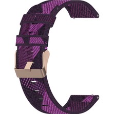 ZHKJ Shop Honor Watch Es 20MM Naylon Dokuma Watch Band Mor (Yurt Dışından)