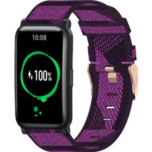 ZHKJ Shop Honor Watch Es 20MM Naylon Dokuma Watch Band Mor (Yurt Dışından)