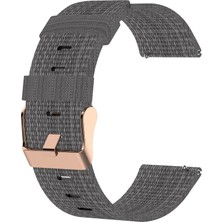 ZHKJ Shop Honor Watch Es 20MM Naylon Dokuma Watch Band Dark Gray (Yurt Dışından)