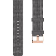 ZHKJ Shop Honor Watch Es 20MM Naylon Dokuma Watch Band Dark Gray (Yurt Dışından)