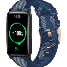 ZHKJ Shop Honor Watch Es 20MM Naylon Dokuma Watch Band Mavi (Yurt Dışından)