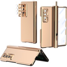 ZHKJ Shop Samsung Galaxy Z Fold3 Için S Pen ile Menteşeli Kılıf 5golden (Yurt Dışından)