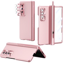 ZHKJ Shop Samsung Galaxy Z Fold3 5gpink Için S Pen ile Menteşeli Kasa (Yurt Dışından)