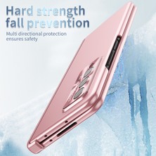 ZHKJ Shop Samsung Galaxy Z Fold3 5gpink Için S Pen ile Menteşeli Kasa (Yurt Dışından)