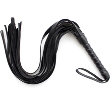 Strongart Siyah Renk Püsküllü Kırbaç Kamçı 54 cm