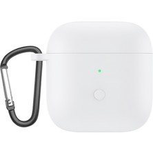 Kaneed Redmi Buds 3 Beyaz Için Sıvı Silikon Tek Parçalı Kulaklık Kılıfı (Yurt Dışından)