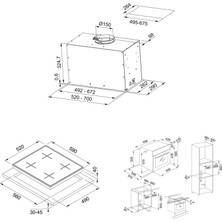 Fbfe Wh Matt A52 Aspiratör Fhns 604 4g Wh C Ocak Fsl 86 H Wh Fırın Beyaz Ankastre Set