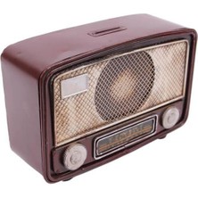 XMARKETTR Dekoratif Metal Radyo Kumbaralı Vintage Hediyelik