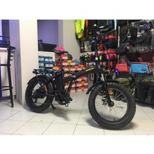 Bisan E-Folding F2 17 Kadro 1x7 Vites 20 Jant Fat Bike (Siyah-Sarı)