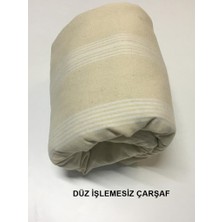 Durul Buldan İşi Otantik Kanaviçeli Gipürlü Kırmızı Nakışlı Çarşaflı Çift Kişilik Kutlu Pike Takımı