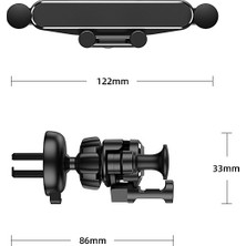 We Love Araç Telefonu Tutacağı Yerçekimi Cep Telefonu Tutacağı Yaratıcı Hava Çıkışı Navigasyon Tutacağı (Yurt Dışından)