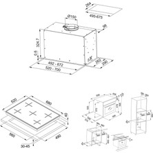 Franke Fbfe Bk Matt A70 Aspiratör Fhns 705 4g Tc Bk C Ocak Fsl 86 H Bk Fırın Siyah Ankastre Set​